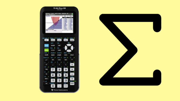 How To Use Sigma Notation Summation On Ti 84 Graphing Calculator