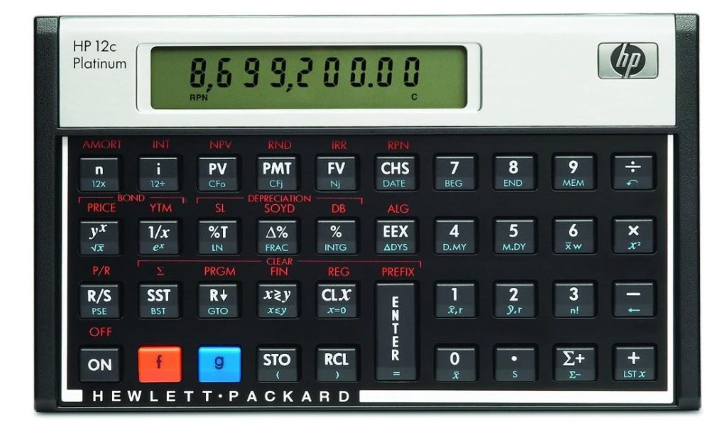 HP 12CP calculator